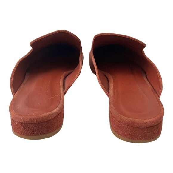 Able Local + Global Lizbeth Cherry Suede Leather Slip On Mules Size 9.5 - Picture 5 of 8